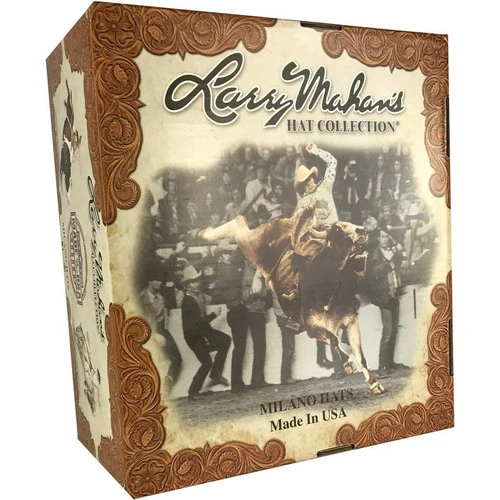 5x Larry Mahan Brindle Fur Felt Cowboy Hat Granite 2 5x Larry Mahan Brindle Fur Felt Cowboy Hat Granite - Image 2