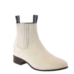 El Canelo Men's Natural Suede Botin Charro