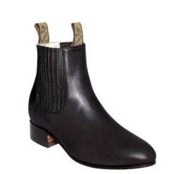 El Canelo Men's Deer Black Botin Charro