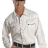 Scully White Retro Western Shirt