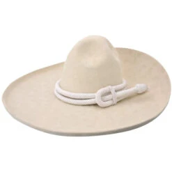 Sombrero Charro Pelo De Conejo Beige