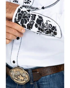 Scully Men's Western Woven Gunfighter Long Sleeve Shirt -Exotic Clothing file 128