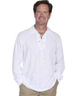 Scully Cantina Lace-Up Shirt