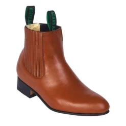 La Barca Men's Caoba Leather Botin Charro