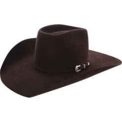 American Hat Co 10X Chocolate 4-1/2" Brim Open Crown Felt Cowboy Hat