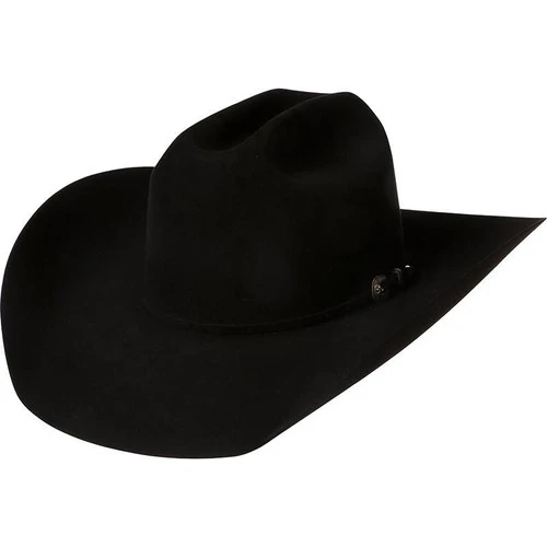 American 200x Black 4-1/4" Brim Felt Cowboy Hat 1 American 200x Black 4-1/4" Brim Felt Cowboy Hat