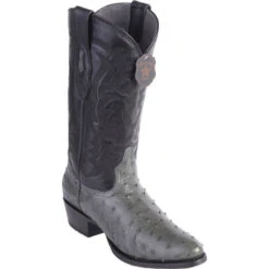 Exotic Clothing 6 Los Altos Men's Full Quill Ostrich Round Toe Western Boots