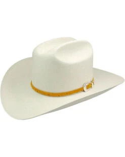 Stetson Men's Natural Primo M Straw Hat With Cognac Band