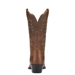 Ariat Women's Heritage Western R Toe Brown Distressed -Exotic Clothing file 1393