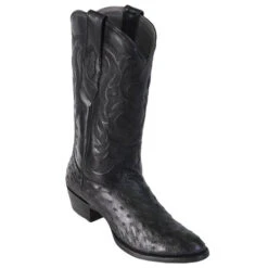 Los Altos Men's Full Quill Ostrich Round Toe Western Boots -Exotic Clothing file 140
