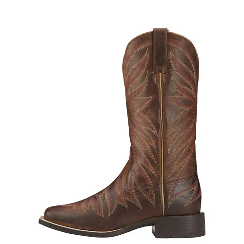 Ariat Women's Brilliance Sassy Brown Square Toe Boot 2 Ariat Women's Brilliance Sassy Brown Square Toe Boot - Image 2