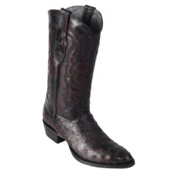 Los Altos Men's Full Quill Ostrich Round Toe Western Boots -Exotic Clothing file 141