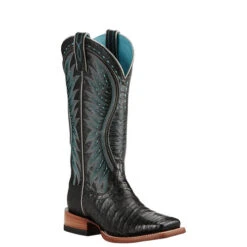 Ariat Vaquera Caiman Square Toe Cowgirl Boots -Exotic Clothing file 1415