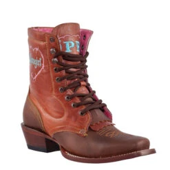 Quincy Women's Square Toe Lacer Boots -Exotic Clothing file 1429