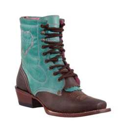 Quincy Women's Square Toe Lacer Boots -Exotic Clothing file 1430