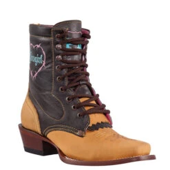 Quincy Women's Square Toe Lacer Boots -Exotic Clothing file 1431