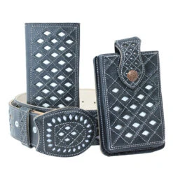 Cinto Charro Navajeado Negro