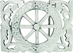 Hebilla Charra De Acero Inoxidable Grabado -Exotic Clothing file 1535