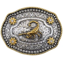 OVAL METAL BUCKLE WITH ALACRAN WD027