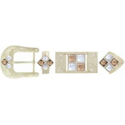 HARDWARE 4 STONES BRONZE-WHITE BK3134W