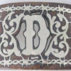 Western Buckle With Letter D