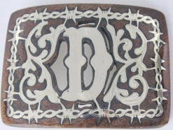 Western Buckle With Letter D