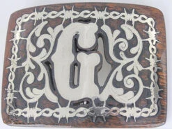 Western Buckle With Letter G