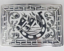 Two Horses & Horseshoe Buckle