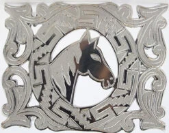 Charro Buckle Horse Design