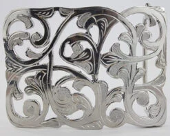 Charro Flowered Belt Buckle