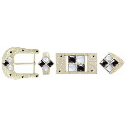 HARDWARE 4 STONES BLACK-WHITE BK3105 1 HARDWARE 4 STONES BLACK-WHITE BK3105