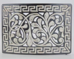 Silver Plaited Charro Buckle