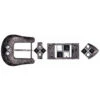 HARDWARE 4 STONES BLACK-WHITE BK3205W