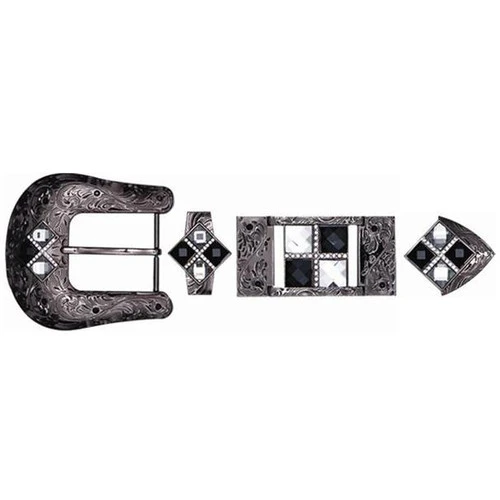 HARDWARE 4 STONES BLACK-WHITE BK3205W 1 HARDWARE 4 STONES BLACK-WHITE BK3205W