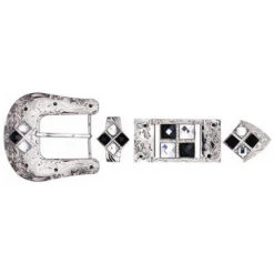 SILVER PLATED 4 STONES BK3305W