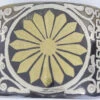 Western Buckle With Flower Design