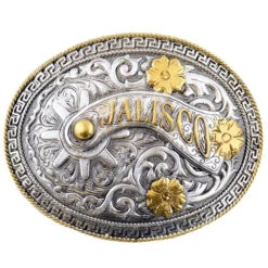 OVAL METAL BUCKLE WITH JALISCO WD017