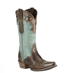 Ariat Zealous Women's Cowgirl Boots Teal Green
