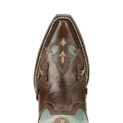 Ariat Zealous Women's Cowgirl Boots Teal Green -Exotic Clothing file 1728