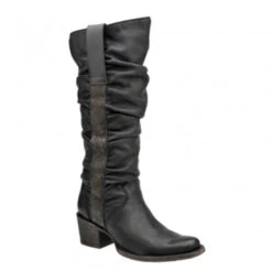 Cuadra Leather Engraved Women's Tall Boot