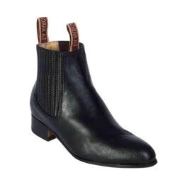 La Barca Men's Paso De Mula Black Botin Charro