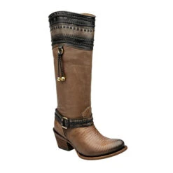 Cuadra Higgs Expresso Ladies Lizard Boot