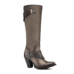 Cuadra Crust Wax Taupe Tall Boot