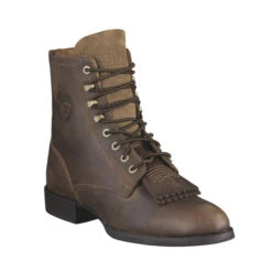 Ariat Women's Lace-Up Heritage Lacer II Roper Boots Distressed Brown