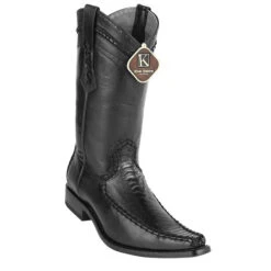 King Exotic Men's Ostrich Leg European Toe Boots -Exotic Clothing file 204
