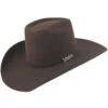 Cuernos Chuecos Chocolate 6X Brick Crown Felt Hat
