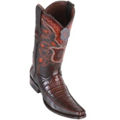 Los Altos Men's Caiman European Toe Western Boots - Faded Brown