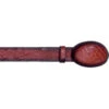Los Altos Men's Faded Cognac Ostrich Cowboy Belt