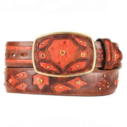 Men's Western Fashion Ostrich Belts -Exotic Clothing file 325