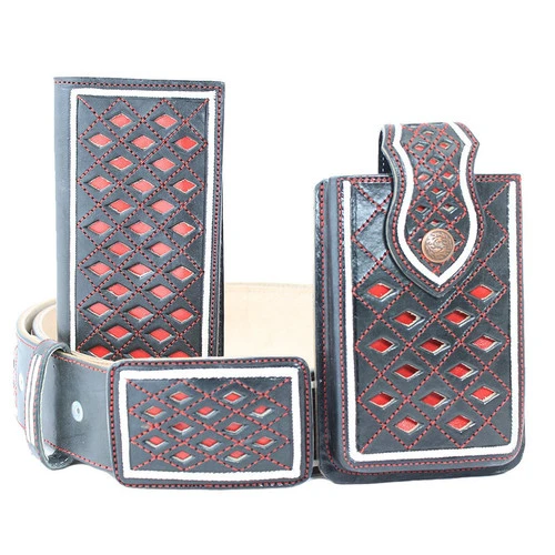 Cinto Cartera & Funda Charra Navajeada & Pita 1 Cinto Cartera & Funda Charra Navajeada & Pita